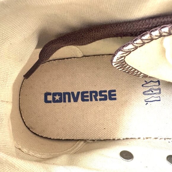 NEW CONVERSE ALL STAR DARK BROWN SUEDE LACE UP HIGHTOP SNEAKERS SIZE: 7 - Picture 8 of 10